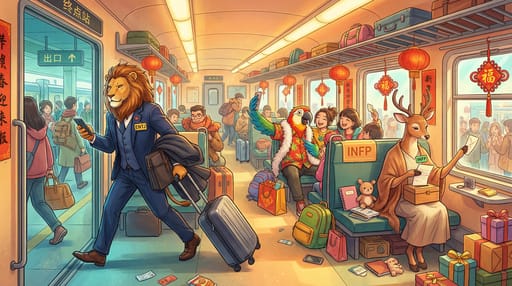 Nano Banana 提示词：MBTI 16 人格动物拟人插画生成器｜Curify AI